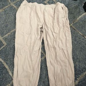 3x Old Navy khaki elastic pants